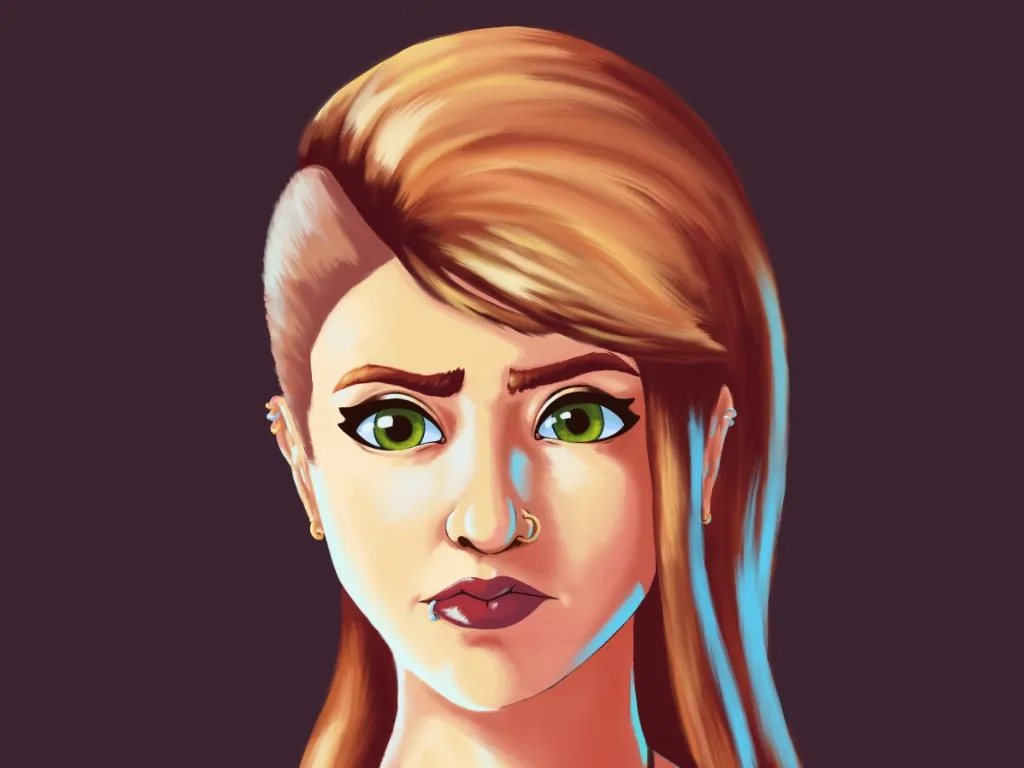 Girl with undercut
